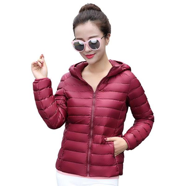 women down coats 2018 hooded 90% white duck jacket autumn winter new warm slim zipper fashion light down coat parkas plus size, Black
women down coats 2018 hooded 90% white duck jacket autumn winter new warm slim zipper fashion light down coat parkas plus size, Black