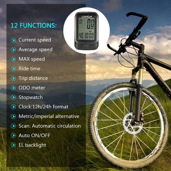 lixada wireless bike computer multi functions bicycle cycling computer speedometer odometer with lcd screen backlight
lixada wireless bike computer multi functions bicycle cycling computer speedometer odometer with lcd screen backlight