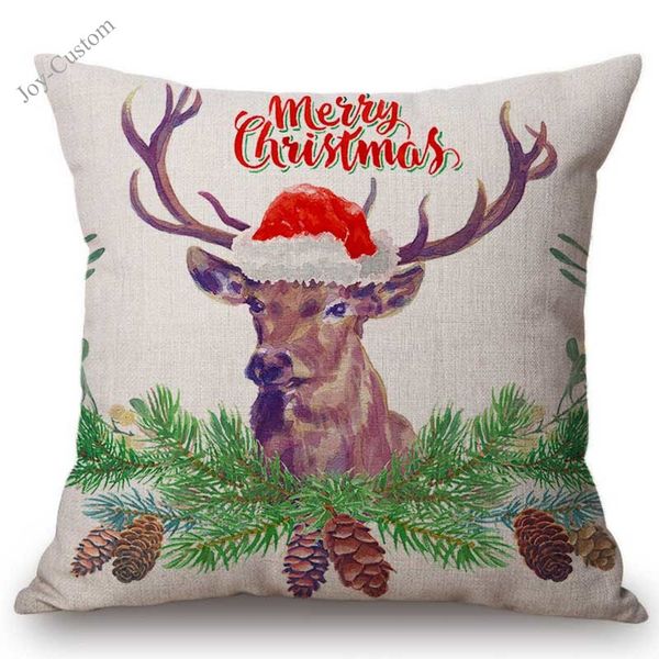 christmas decoration sofa throw pillow watercolor reindeer jingle bell flower wreath merry christmas letters print cushion cover
christmas decoration sofa throw pillow watercolor reindeer jingle bell flower wreath merry christmas letters print cushion cover
