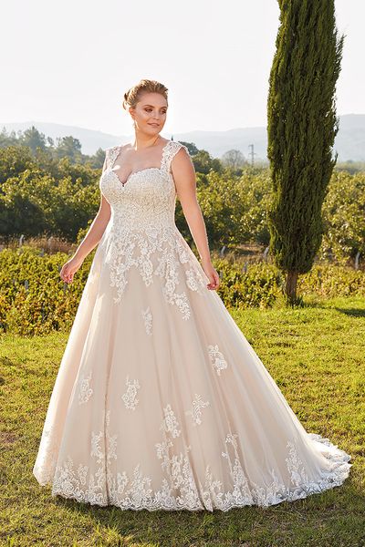 2019 plus size lace wedding dresses sweetheart spaghetti straps lace applique floor length wedding dress bridal gowns vestidos de novia, White
2019 plus size lace wedding dresses sweetheart spaghetti straps lace applique floor length wedding dress bridal gowns vestidos de novia, White