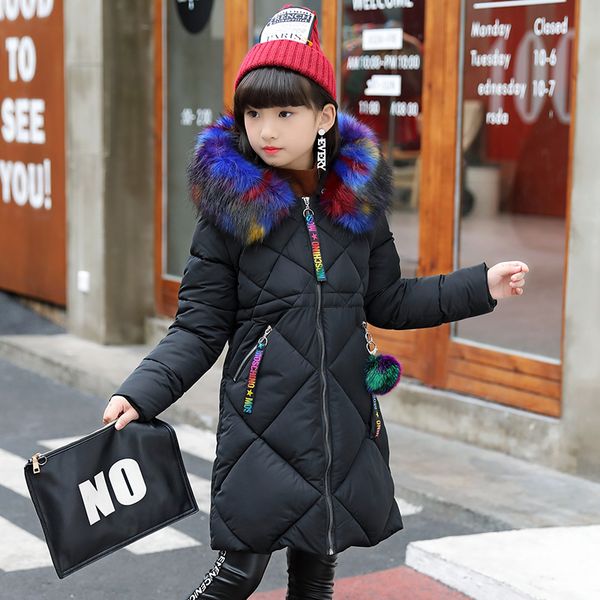 2019 girls clothing cotton-padded outerwear coat winter children warm clothes fashion parka multicolour fur collar jacket 3-16 y, Blue;gray
2019 girls clothing cotton-padded outerwear coat winter children warm clothes fashion parka multicolour fur collar jacket 3-16 y, Blue;gray