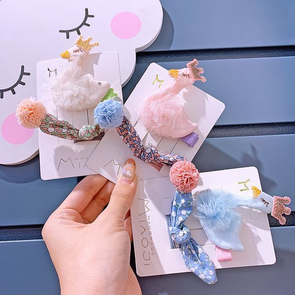 2 pcs set cartoon korean children's headdress swan hair set girls rabbit ears headrope cute baby lace princess hair clip, Slivery;white
2 pcs set cartoon korean children's headdress swan hair set girls rabbit ears headrope cute baby lace princess hair clip, Slivery;white