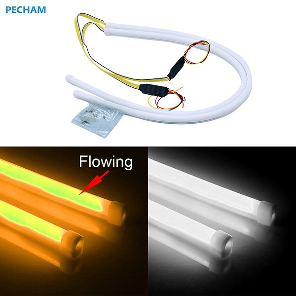 2pcs 60cm car flexible drl turn signal light white yellow led flowing bar silicone car daytime running lights styling
2pcs 60cm car flexible drl turn signal light white yellow led flowing bar silicone car daytime running lights styling