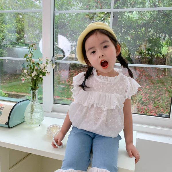 2020 clothing lace children's wear children's wear girl lace sleeveless shirt baby lady style top, White;black
2020 clothing lace children's wear children's wear girl lace sleeveless shirt baby lady style top, White;black