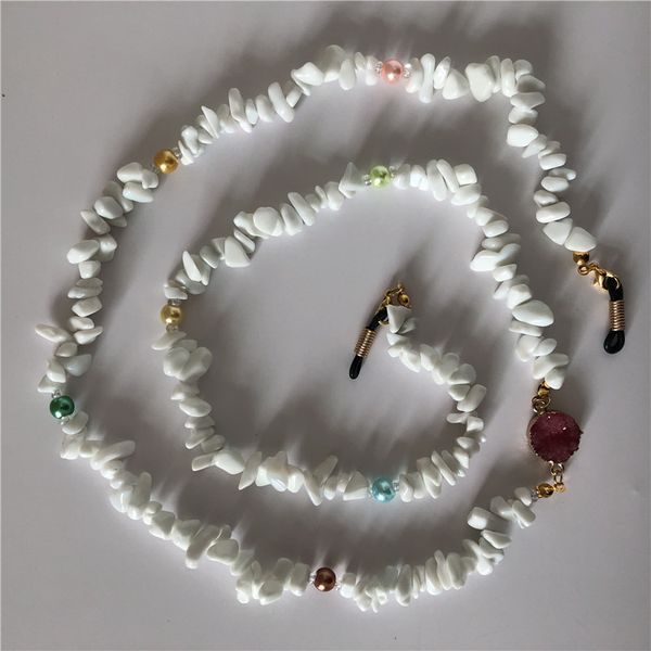 white natural stone beads handmade reading glasses chains for women men sunglasses cords holder eyeglass lanyard straps retainer
white natural stone beads handmade reading glasses chains for women men sunglasses cords holder eyeglass lanyard straps retainer