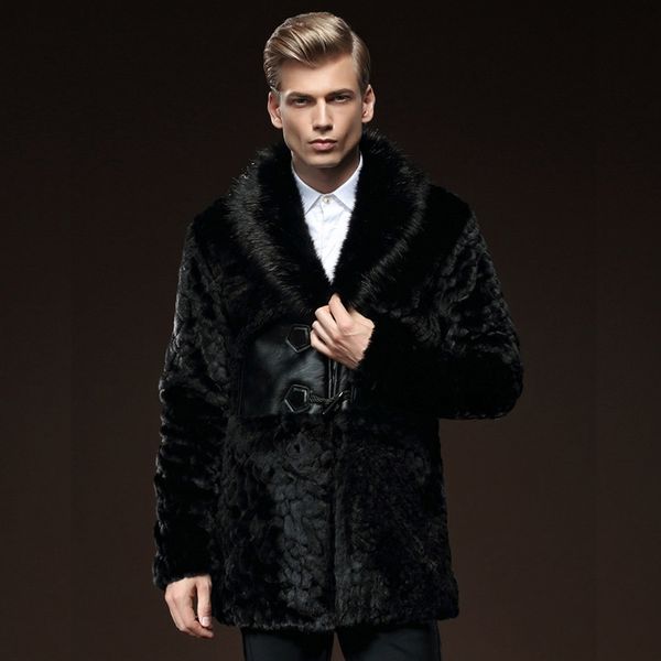 2019 autumn winter new men's fur coat imitation mink coat medium sum men's large european and american warm s-6xl, Black
2019 autumn winter new men's fur coat imitation mink coat medium sum men's large european and american warm s-6xl, Black