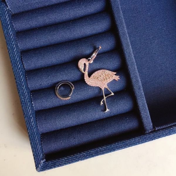 women earrings love crystal flamingo silver plated earrings women jewelry women party gift, Golden
women earrings love crystal flamingo silver plated earrings women jewelry women party gift, Golden