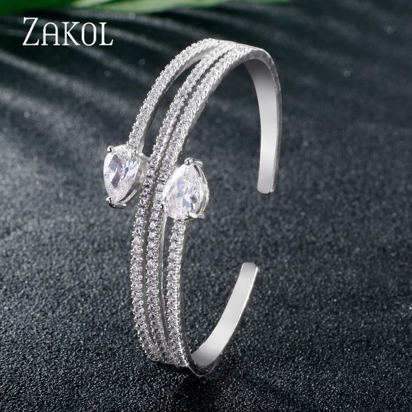 zakol exquisite teardrop micro pave cz zirconia crystal cuff bangles for women jewelry party dinner dress fsbp2162, Black
zakol exquisite teardrop micro pave cz zirconia crystal cuff bangles for women jewelry party dinner dress fsbp2162, Black
