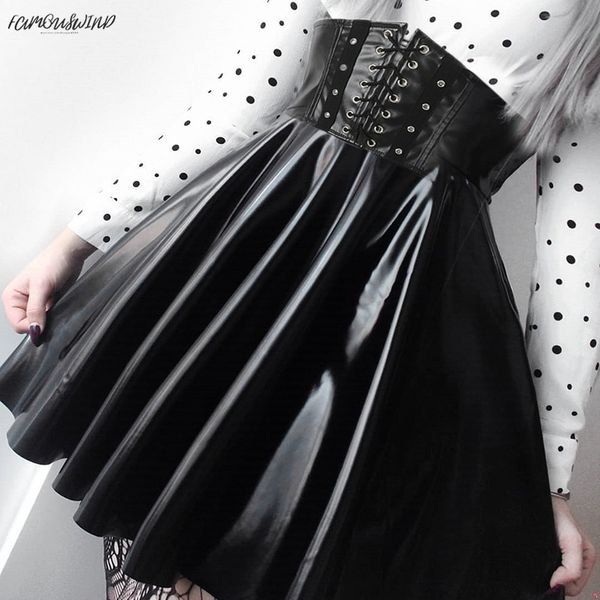 юбки готические женские harajuku бинты из искусственной кожи корейской моды черные мини плиссированные юбки 2019 летняя вечеринка pu saias, Black
юбки готические женские harajuku бинты из искусственной кожи корейской моды черные мини плиссированные юбки 2019 летняя вечеринка pu saias, Black
