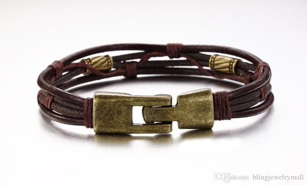 fashion multi-layer genuine leather man bracelets casual/sporty easy alloy hook link chain men jewelry 855, Black
fashion multi-layer genuine leather man bracelets casual/sporty easy alloy hook link chain men jewelry 855, Black