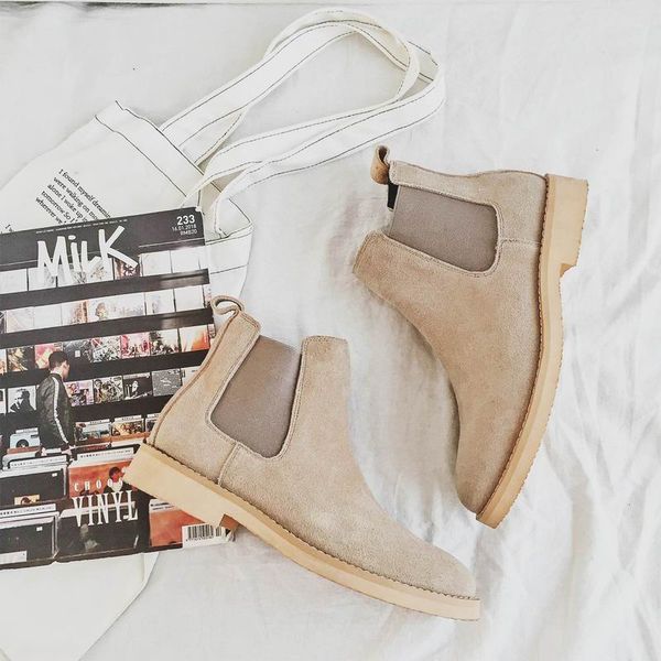 mens beige boots fashion pig suede leather shoes man khaki ankle boots luxury concise casual shoes, Black
mens beige boots fashion pig suede leather shoes man khaki ankle boots luxury concise casual shoes, Black