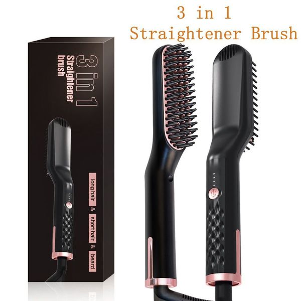 multifunctional hair beard straightener brush hair straightening brush man woman 3 in 1 professional beard electric styling comb
multifunctional hair beard straightener brush hair straightening brush man woman 3 in 1 professional beard electric styling comb