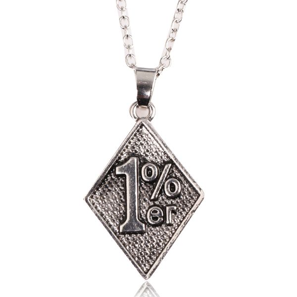 men's boy's fashion 1% er motorcycle outlaw biker pewter pendant for lovers' antique silver jewelry
men's boy's fashion 1% er motorcycle outlaw biker pewter pendant for lovers' antique silver jewelry