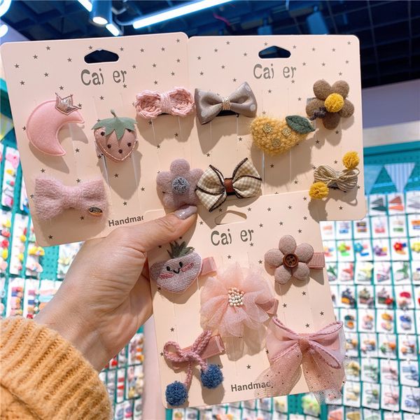 5 pcs/set korean simple cute baby children hairpins fashion sweet girl cartoon flower animals bow duckbill clip hair accessories, Slivery;white
5 pcs/set korean simple cute baby children hairpins fashion sweet girl cartoon flower animals bow duckbill clip hair accessories, Slivery;white