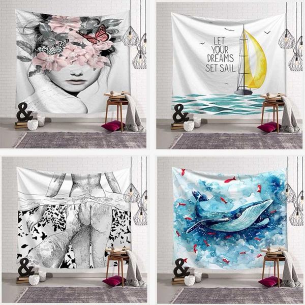 bohemian sailboat whale palm tapestry wall hanging dinosaur bones girl pattern art sunbathing beach towel blanket home decor
bohemian sailboat whale palm tapestry wall hanging dinosaur bones girl pattern art sunbathing beach towel blanket home decor