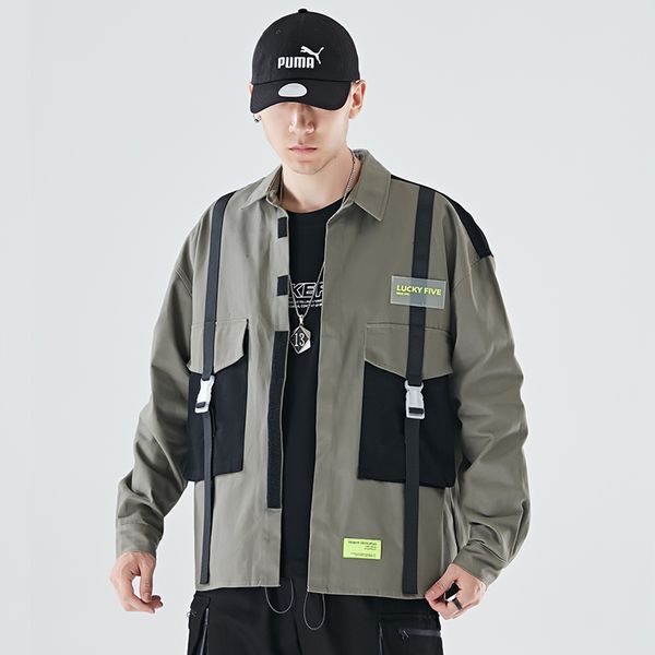 safari style men's jackets webbing patchwork men's coat big pocket green apricot m-2xl male jackets coats, Black;brown
safari style men's jackets webbing patchwork men's coat big pocket green apricot m-2xl male jackets coats, Black;brown