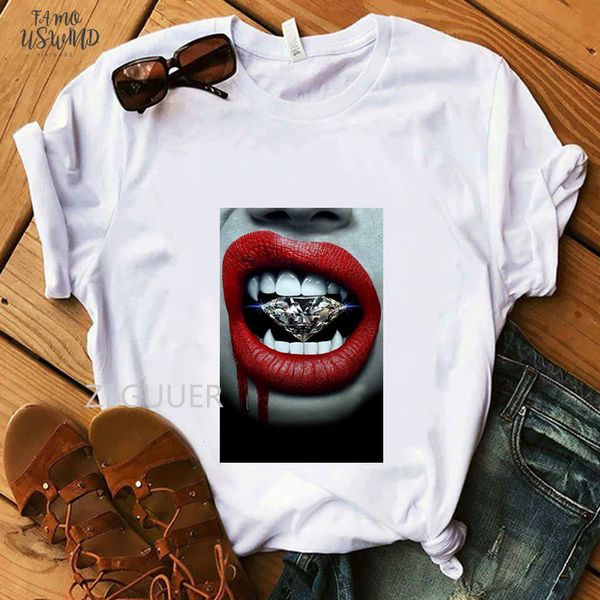 red lip and diamond drawing white t shirts summer harajuku casual tees 100% cotton women t shirt super soft hipster t shirt
red lip and diamond drawing white t shirts summer harajuku casual tees 100% cotton women t shirt super soft hipster t shirt