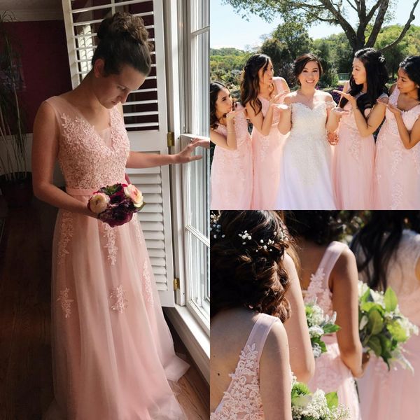 blush pink pearl beaded a-line bridesmaid dresses v neck open back formal prom evening dresses long formal wedding guest wear cps304, White;pink
blush pink pearl beaded a-line bridesmaid dresses v neck open back formal prom evening dresses long formal wedding guest wear cps304, White;pink