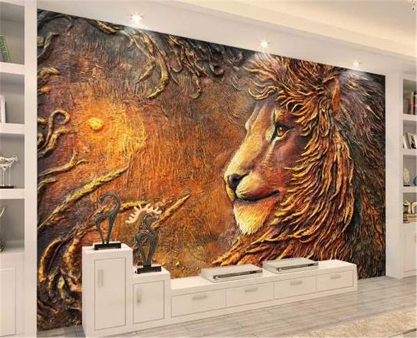 custom p 3d wallpape embossed golden mighty lion 3d animal wallpaper decoration interior exquisite practical good
custom p 3d wallpape embossed golden mighty lion 3d animal wallpaper decoration interior exquisite practical good