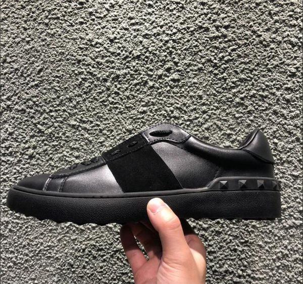 2019 New Lucury Designer Sneakers Mens Womens Black White Genuine leather Flat Casual Shoes Fashion Female Outdoor Shoes Low Top Sneaker
2019 New Lucury Designer Sneakers Mens Womens Black White Genuine leather Flat Casual Shoes Fashion Female Outdoor Shoes Low Top Sneaker