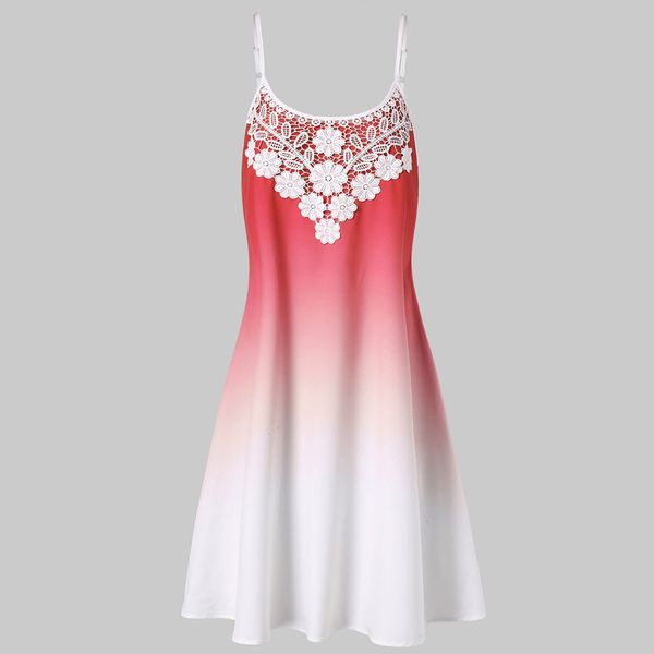 feitong 2019 dress women vestidos verano women casual sleeveless lace printed gradient color trapeze dress, Black;gray
feitong 2019 dress women vestidos verano women casual sleeveless lace printed gradient color trapeze dress, Black;gray