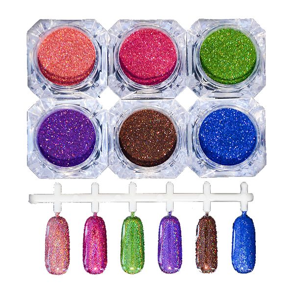 1g/box holographic nail glitter powder shiny gorgeous blue purple red mixed colors nail pigments dust diy decoration tips, Silver;gold
1g/box holographic nail glitter powder shiny gorgeous blue purple red mixed colors nail pigments dust diy decoration tips, Silver;gold