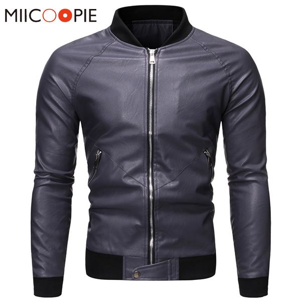 2019 brand biker leather jackets men new patchwork solid color lederjacke herren classic zipper mens motorcycle jacket coats 4xl, Black
2019 brand biker leather jackets men new patchwork solid color lederjacke herren classic zipper mens motorcycle jacket coats 4xl, Black