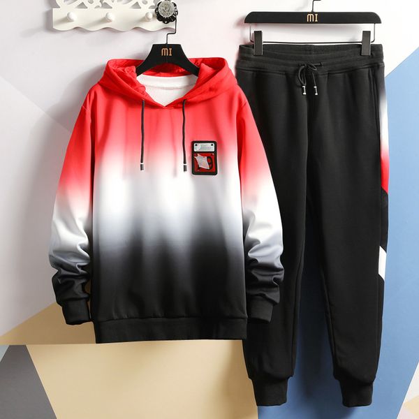 gradient hoodie pants 2 piece set sweatsuits men loose oversized hip hop streetwear gym joggers sweat pants suits men track suit, Gray
gradient hoodie pants 2 piece set sweatsuits men loose oversized hip hop streetwear gym joggers sweat pants suits men track suit, Gray