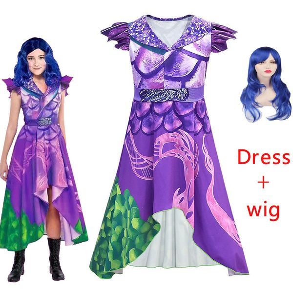 movie descendants 3 mal bertha maleficent long live evil straight purple jumpsuits cosplay costume halloween kids girl dress up y200325, White
movie descendants 3 mal bertha maleficent long live evil straight purple jumpsuits cosplay costume halloween kids girl dress up y200325, White
