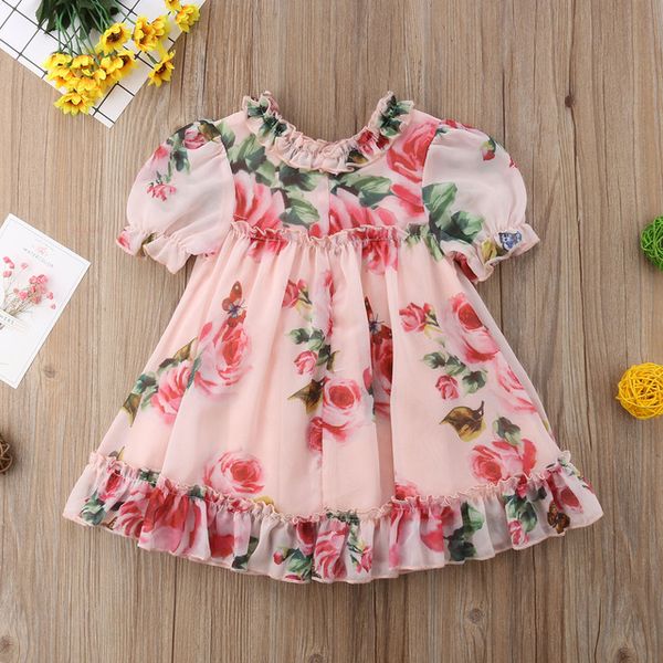Cute Baby Girls Dress Flower Puff Sleeves A -line Dress For Baby Girls Holiday Party Baby Girls Clothing, Pink
Cute Baby Girls Dress Flower Puff Sleeves A -line Dress For Baby Girls Holiday Party Baby Girls Clothing, Pink