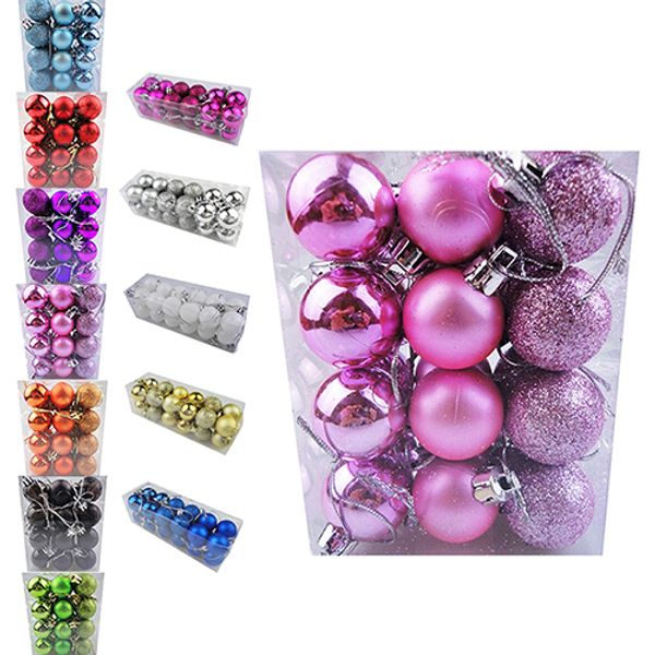 24pcs 30mm christmas tree ball bauble hanging xmas christmas decoration supplies party ornament wedding home decor
24pcs 30mm christmas tree ball bauble hanging xmas christmas decoration supplies party ornament wedding home decor