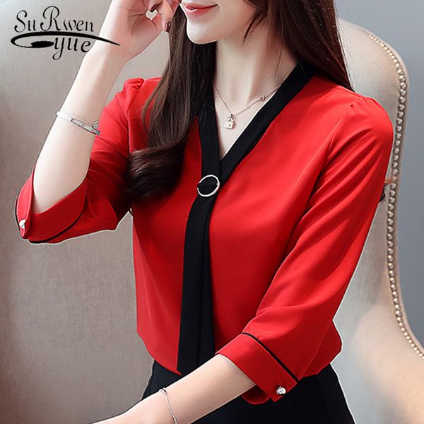 womens and blouses bow v-neck office blouse women solid chiffon blouse shirt blusas mujer de moda 2019 women shirts 3494 50, White
womens and blouses bow v-neck office blouse women solid chiffon blouse shirt blusas mujer de moda 2019 women shirts 3494 50, White