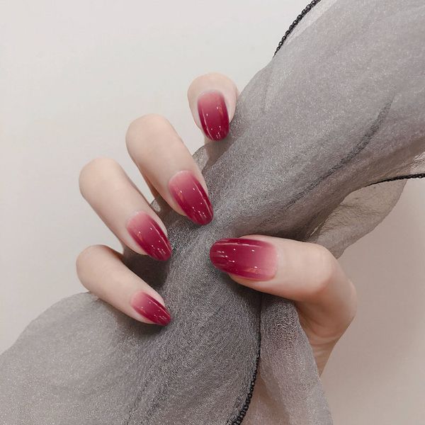 girls gradient red pink color fashion false nails full cover artificial nail art tips with glue women summer holiday fake nail, Red;gold
girls gradient red pink color fashion false nails full cover artificial nail art tips with glue women summer holiday fake nail, Red;gold