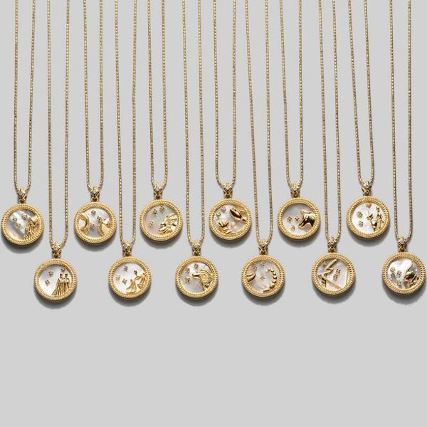new 925 sterling silver 12 constellations coin necklace statement shell pendant necklace women jewelry clavicle chain
new 925 sterling silver 12 constellations coin necklace statement shell pendant necklace women jewelry clavicle chain