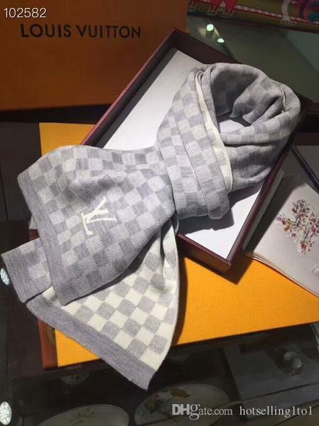 2019 beautiful popular beautiful men women autumn and winter wool knitted scarf monogram flower scarf shawl without box l99892, Blue;gray
2019 beautiful popular beautiful men women autumn and winter wool knitted scarf monogram flower scarf shawl without box l99892, Blue;gray