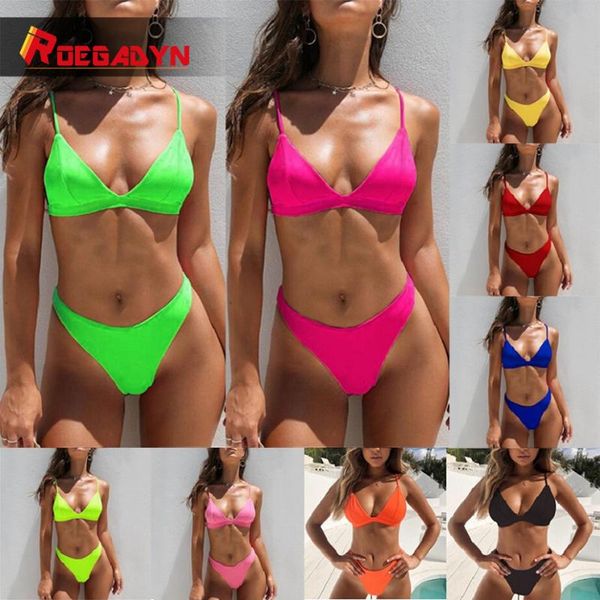 2019 women separate swimsuit bikini two piece swimsuit high waist solid color split swimwear bathing suit for girls, White;black
2019 women separate swimsuit bikini two piece swimsuit high waist solid color split swimwear bathing suit for girls, White;black