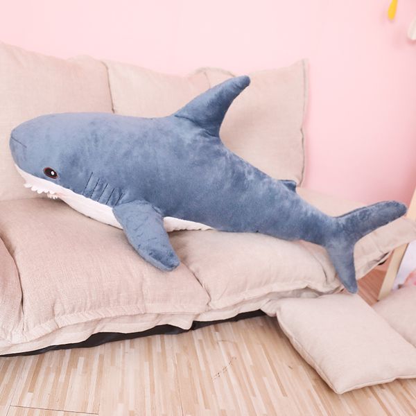 80/100cm big size funny soft bite shark plush toy pillow appease cushion gift for children y200111
80/100cm big size funny soft bite shark plush toy pillow appease cushion gift for children y200111