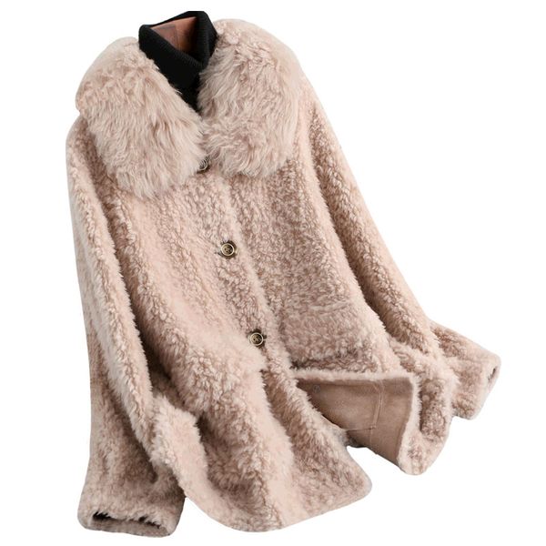 autumn winter coat women clothes 2020 100% wool jacket real fur coat korean vintage sheep shearling manteau femme zt3876, Black
autumn winter coat women clothes 2020 100% wool jacket real fur coat korean vintage sheep shearling manteau femme zt3876, Black