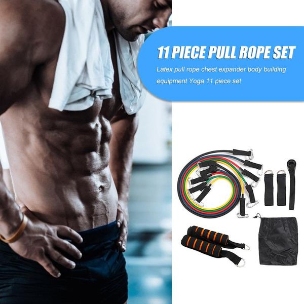 11pcs / комплект многоцветный тросовые 100 фунт tpe упругие сопротивления группа gym бодибилдингу оборудование инструменты фитнес оборудован
11pcs / комплект многоцветный тросовые 100 фунт tpe упругие сопротивления группа gym бодибилдингу оборудование инструменты фитнес оборудован