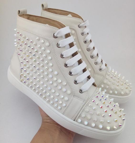 2019 new france luxury sneaker party birthday shoes red bottom high louflat strass men's flat scintillating crystals 3 s01, Black
2019 new france luxury sneaker party birthday shoes red bottom high louflat strass men's flat scintillating crystals 3 s01, Black