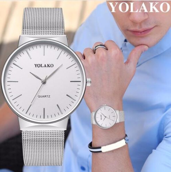 yolako brand men business watch stainless steel watch luxury male quartz casual men wristwatches clock relogio masculino, Slivery;brown
yolako brand men business watch stainless steel watch luxury male quartz casual men wristwatches clock relogio masculino, Slivery;brown