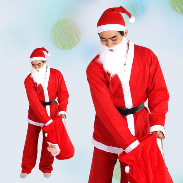 1set christmas costume santa claus costume christmas clothes decoration gift cosplay party supplies
1set christmas costume santa claus costume christmas clothes decoration gift cosplay party supplies