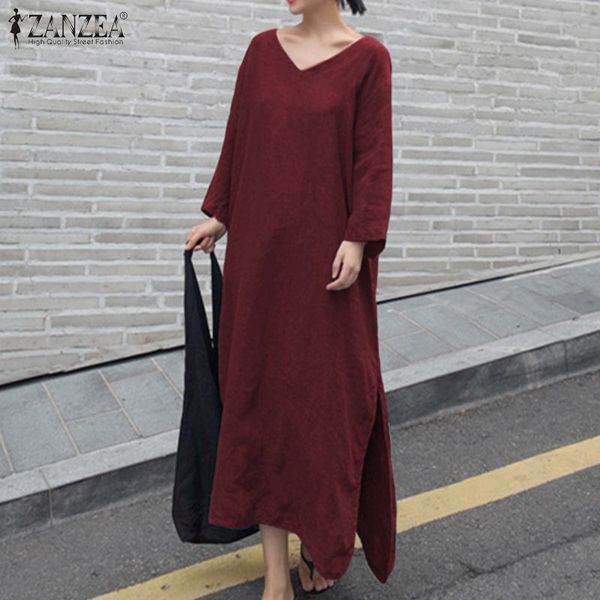 zanzea women beach long dress maxi vestidos 2020 spring pockets shirt dresses female beach sundress split hem robe plus size 5xl, Black;gray
zanzea women beach long dress maxi vestidos 2020 spring pockets shirt dresses female beach sundress split hem robe plus size 5xl, Black;gray