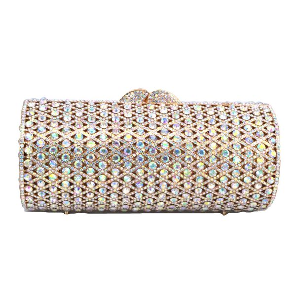 women cylinder crystal chain shoulder handbag metal small casual clutch bag wedding party bag and purse
women cylinder crystal chain shoulder handbag metal small casual clutch bag wedding party bag and purse