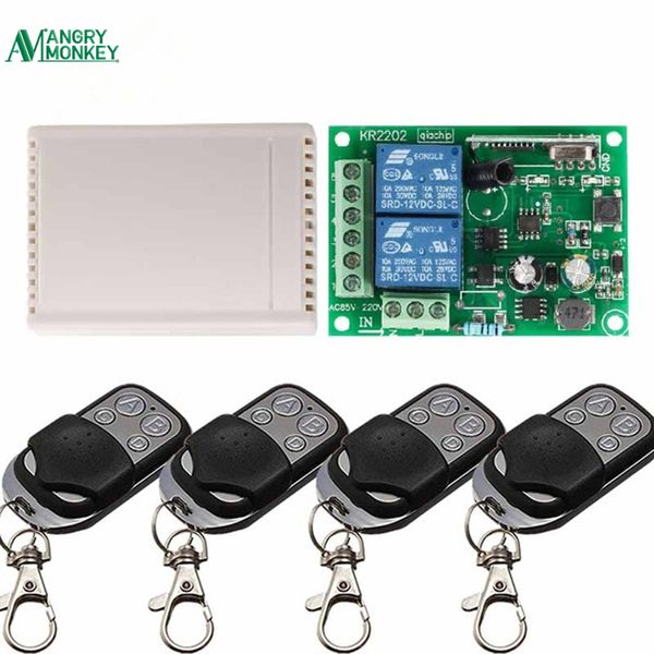 433mhz universal wireless remote control switch ac 85v 250v 2 channel receiver switch and rf 433 mhz 4 keys remote control
433mhz universal wireless remote control switch ac 85v 250v 2 channel receiver switch and rf 433 mhz 4 keys remote control