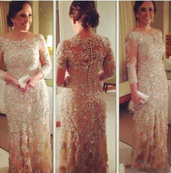 elegant new illusion lace appliques beading sleeve straight evening dress mother dress, White;black
elegant new illusion lace appliques beading sleeve straight evening dress mother dress, White;black