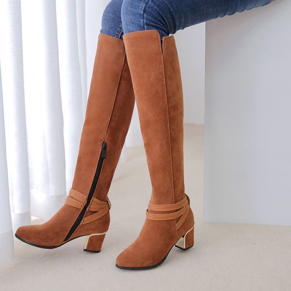 lapolaka 2019 large size 48 chunky heels knee high boots women shoes woman winter shoes woman riding boots botas de mujer, Black
lapolaka 2019 large size 48 chunky heels knee high boots women shoes woman winter shoes woman riding boots botas de mujer, Black