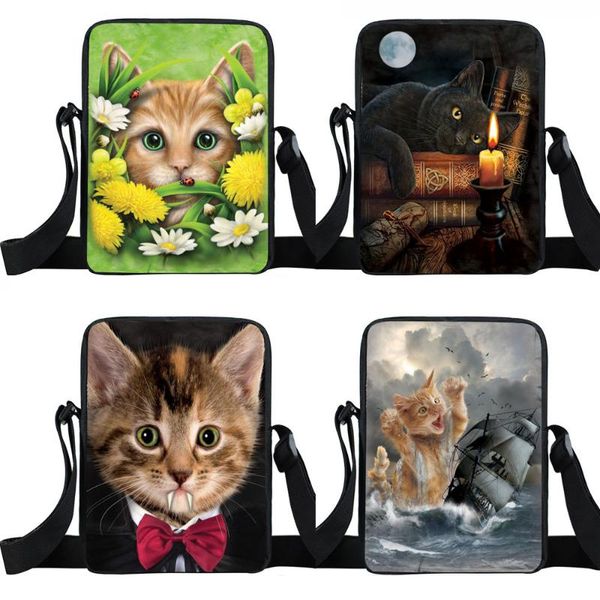cute unicorn cat small crossbody bags teenagers fashion kids school mini messenger bags children gift