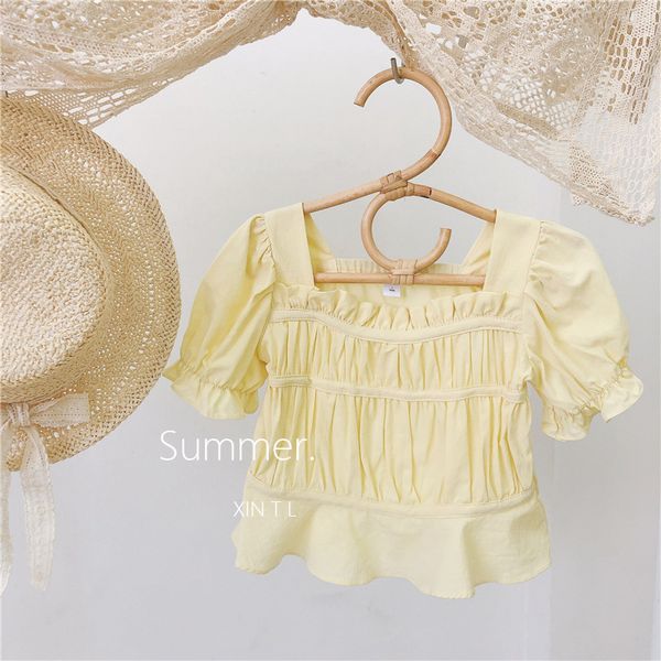 2020 korea style baby girls shirt summer kids girls blouse children clothing 1-6 years, White;black
2020 korea style baby girls shirt summer kids girls blouse children clothing 1-6 years, White;black