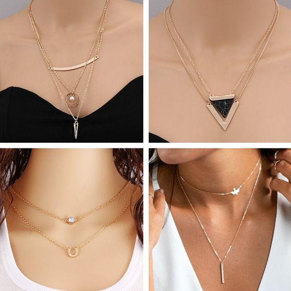 fresh style multi-layer moon feather star evil eye cross crystal chain pendants necklaces for women birthday gifts femme, Golden;silver
fresh style multi-layer moon feather star evil eye cross crystal chain pendants necklaces for women birthday gifts femme, Golden;silver
